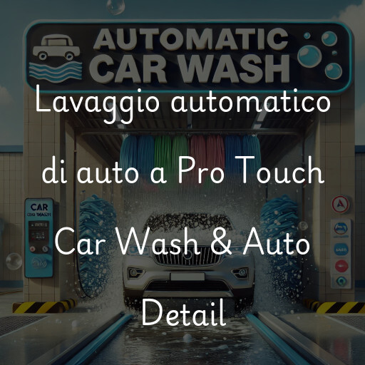 Lavado de autos en Pro Touch Car Wash & Auto Detail